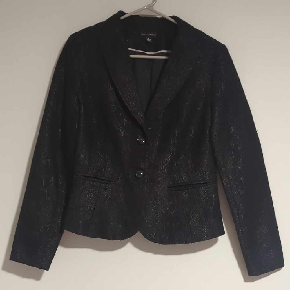 Willi Smith Black Tailored Blazer